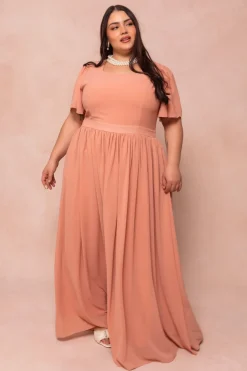 Abbie Dress in Apricot Crush
