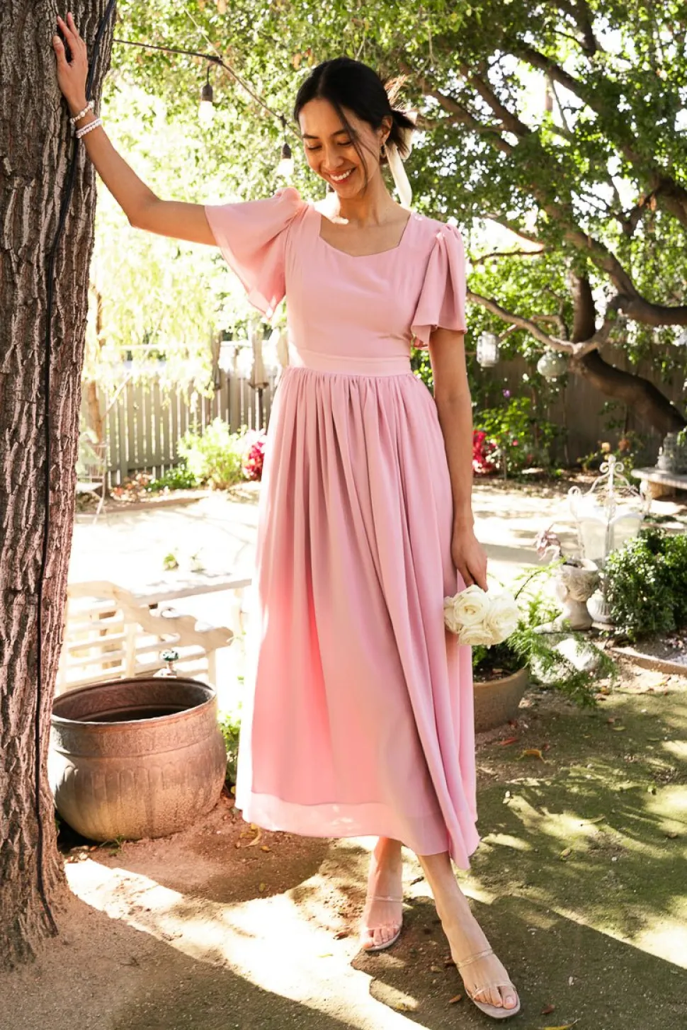Abbie Dress in Blush