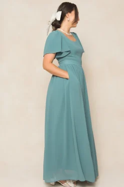 Abbie Dress in Seaglass Chiffon