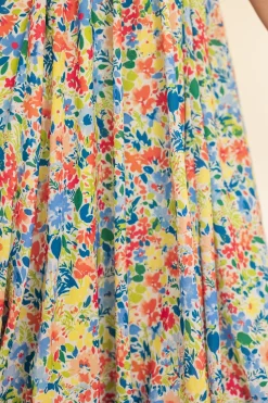 Ada Dress in Vibrant Yarrow Print
