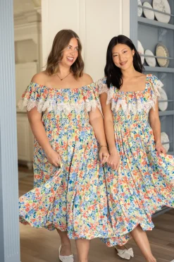 Ada Dress in Vibrant Yarrow Print