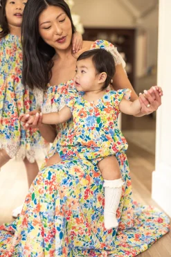 Ada Dress in Vibrant Yarrow Print
