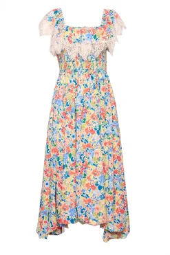 Ada Dress in Vibrant Yarrow Print