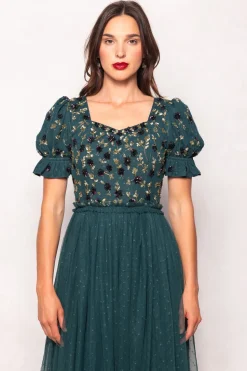 Adara Dress in Green