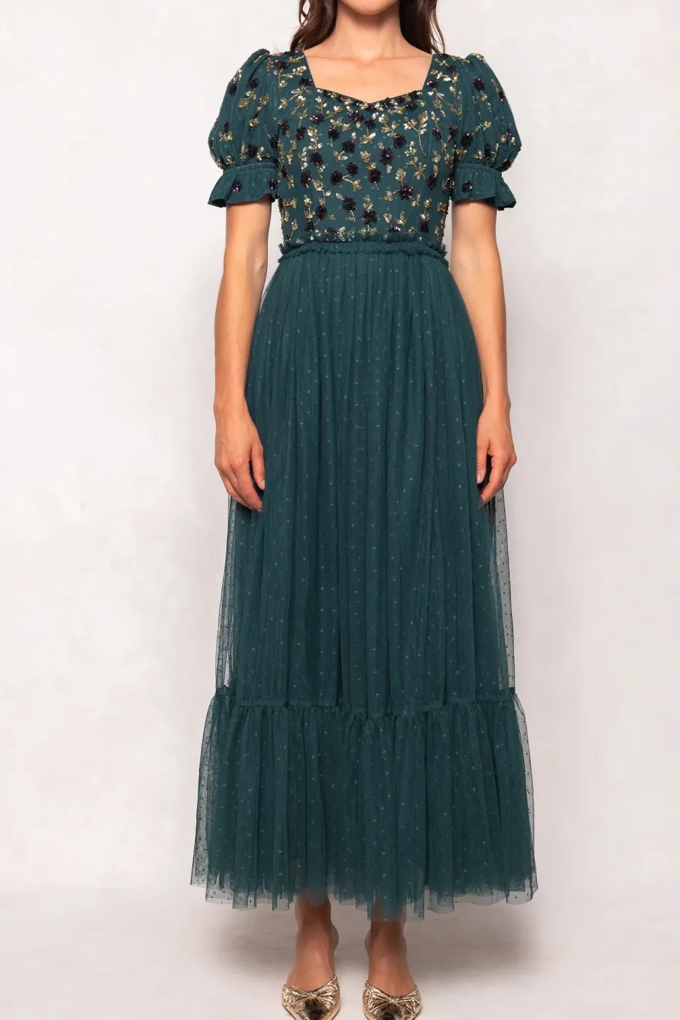 Adara Dress in Green