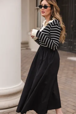Adelina Dress in Black