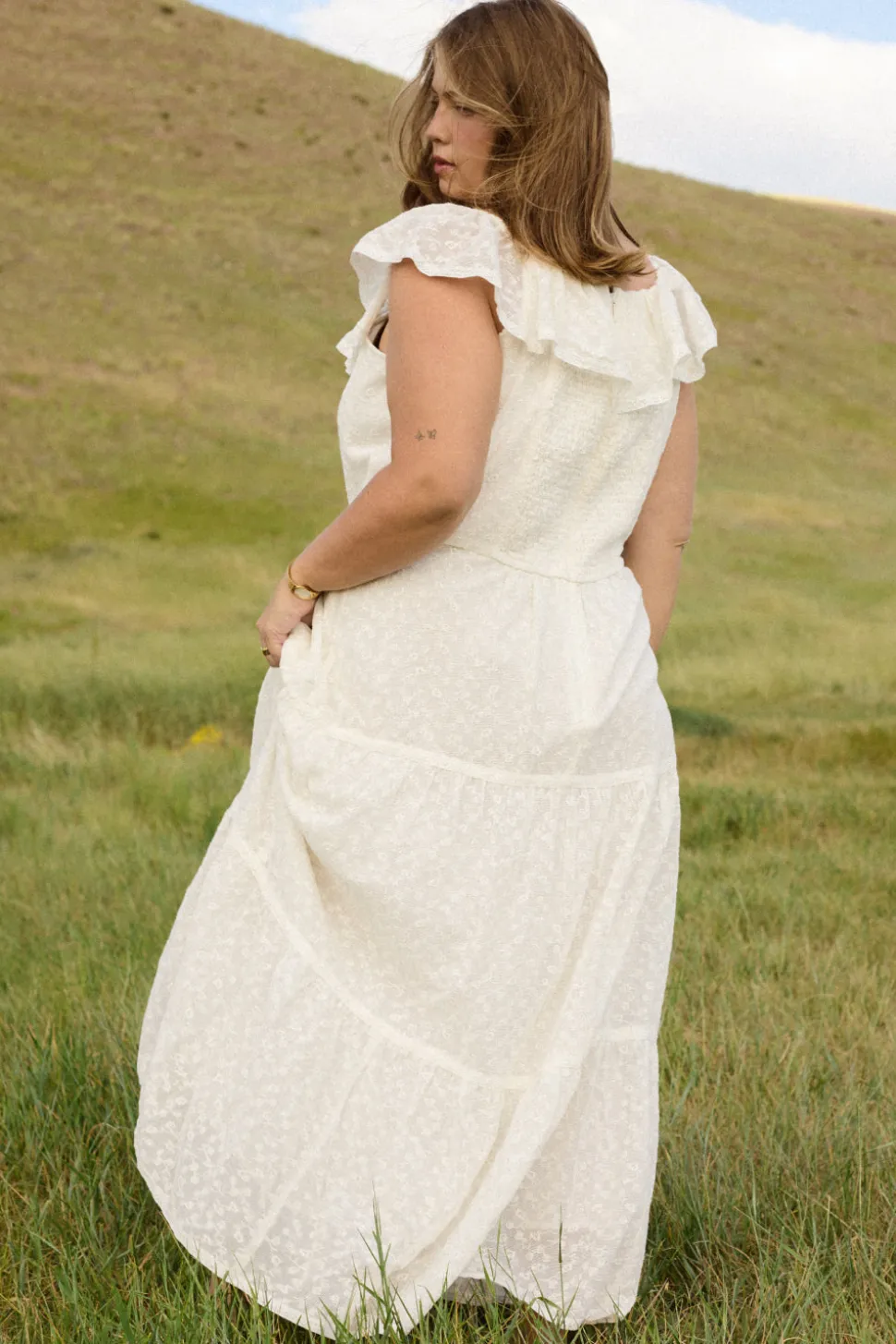 Alaina Dress in Ivory