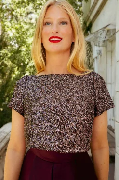 Alexis Dress in Wine