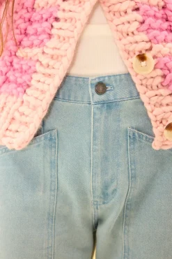 Amanda Pants in Light Wash Denim