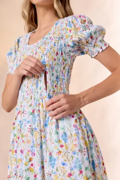 Amelie Dress in Floral Fields