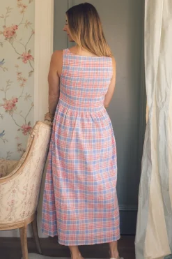 Ana Dress in Blossom Plaid