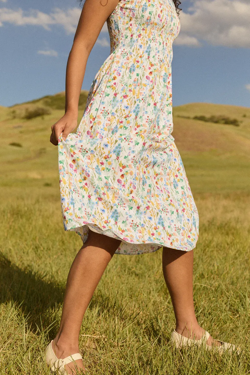 Ana Dress in Floral Fields