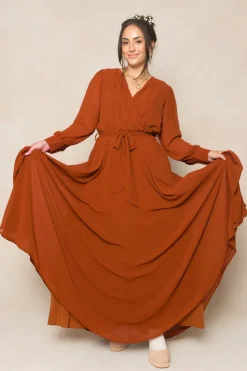 Andie Dress in Amber Chiffon