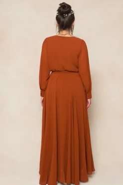 Andie Dress in Amber Chiffon