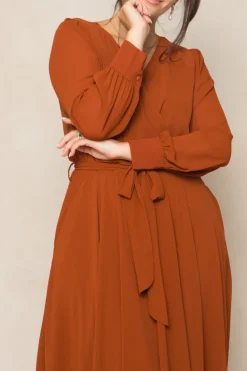 Andie Dress in Amber Chiffon
