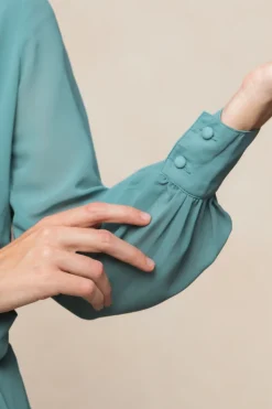 Andie Dress in Seaglass Chiffon