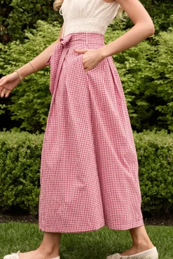 Angela Skirt in Red Gingham