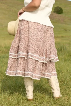 Annalise Midi Skirt in Philocaly Floral