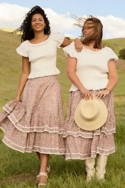 Annalise Midi Skirt in Philocaly Floral