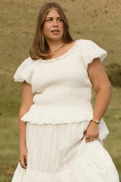 Annalise Top in Reverie Dobby