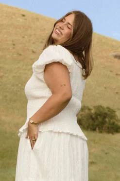 Annalise Top in Reverie Dobby