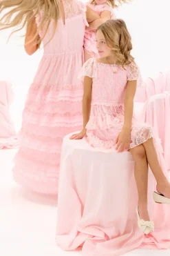 Annie Dress in Light Pink