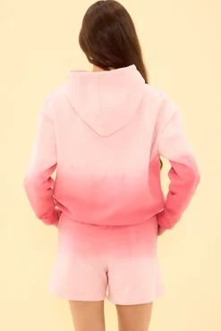 Ash Hoodie in Pink Ombre