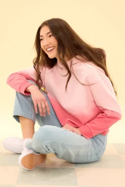 Ash Hoodie in Pink Ombre