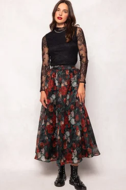 Ashlyn Top in Black Lace
