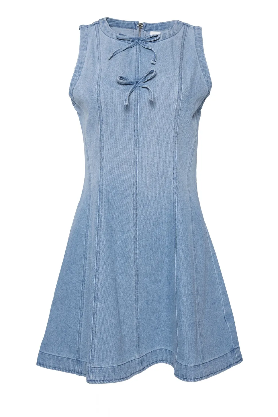 Austin Dress in Light Wash Denim