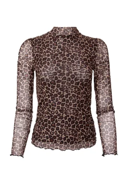 Ava Long Sleeve Top in Leopard