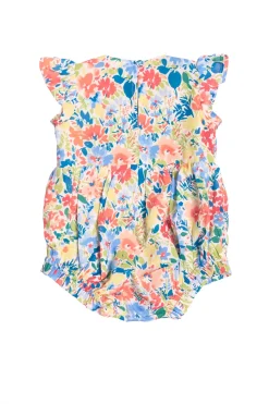 Baby Ada Romper in Vibrant Yarrow Print