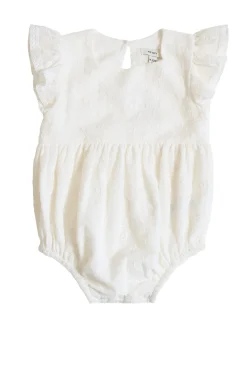 Baby Alaina Romper in Ivory
