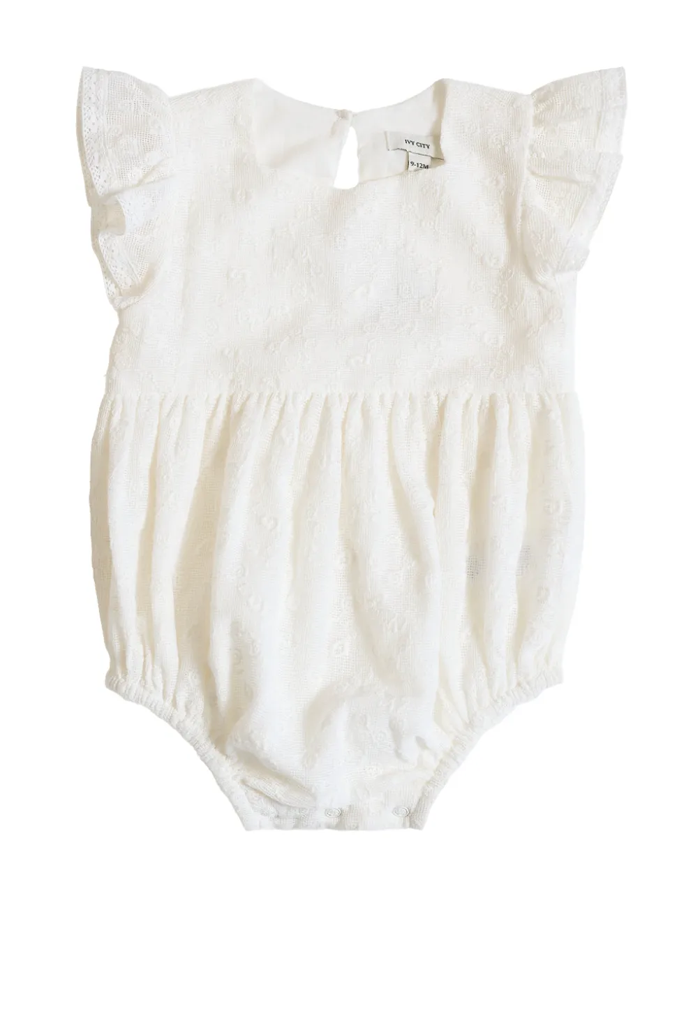 Baby Alaina Romper in Ivory