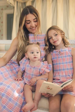 Baby Ana Romper in Blossom Plaid