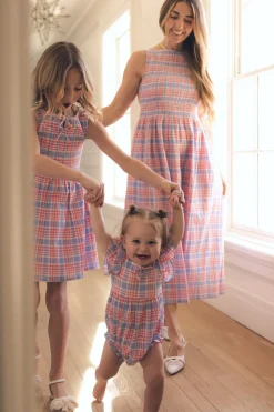 Baby Ana Romper in Blossom Plaid