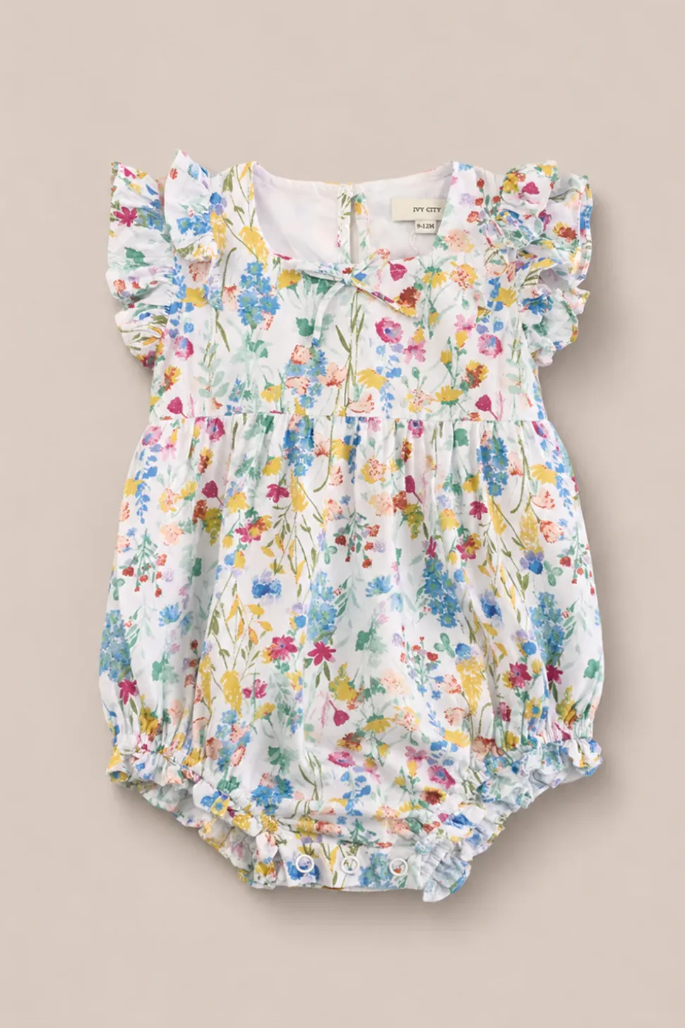Baby Ana Romper in Floral Fields
