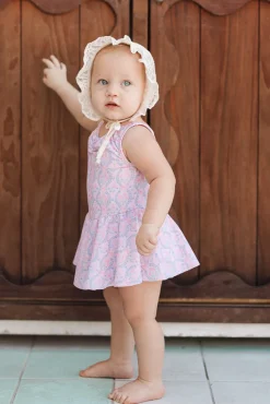 Baby Bitsy Swim Dress in Raquel Pink Floral