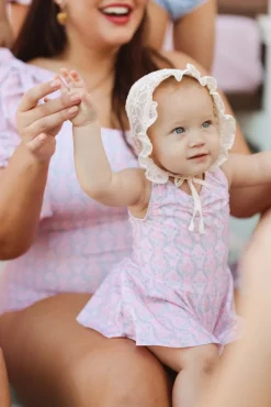 Baby Bitsy Swim Dress in Raquel Pink Floral