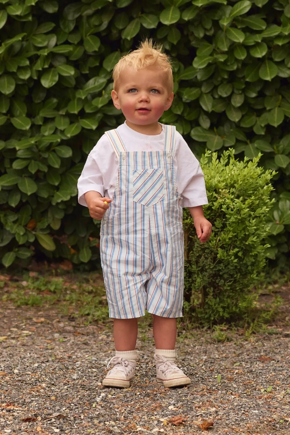 Baby Boys Alex Overalls in Heritage Stripe