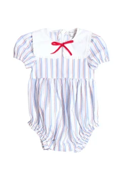 Baby Emery Romper in Heritage Stripe