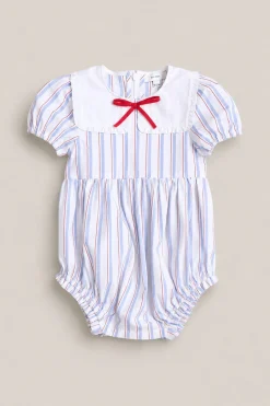 Baby Emery Romper in Heritage Stripe