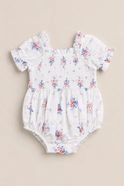 Baby Emily Romper in Heritage Soft Ditsy Floral