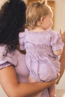 Baby Emmi Romper in Lilac