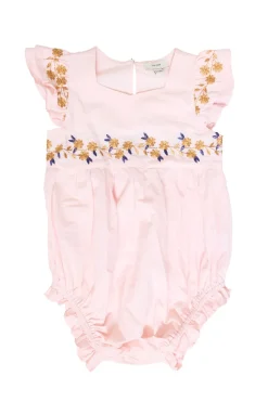 Baby Hattie Romper in Embroidered Spring Floral
