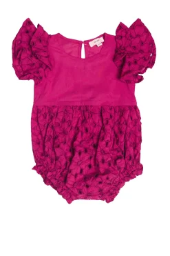 Baby Hattie Romper in Magenta