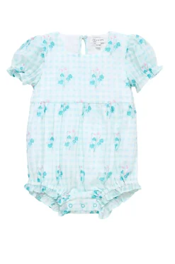 Baby Jessie Romper in Bloom Gingham
