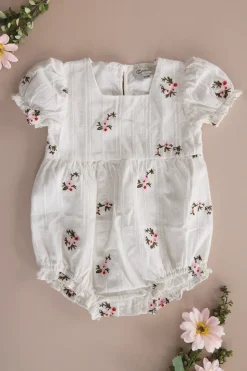 Baby Jessie Romper in Ditsy Embroidery