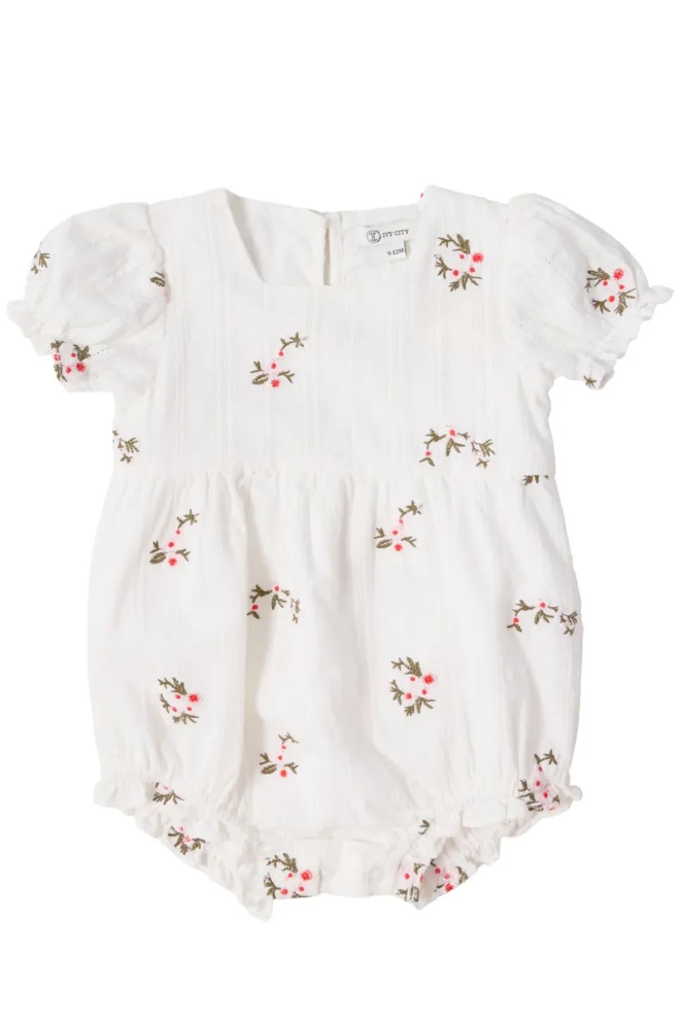 Baby Jessie Romper in Ditsy Embroidery
