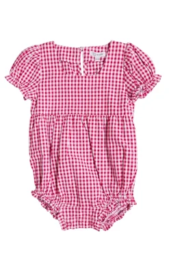 Baby Jessie Romper in Red Gingham
